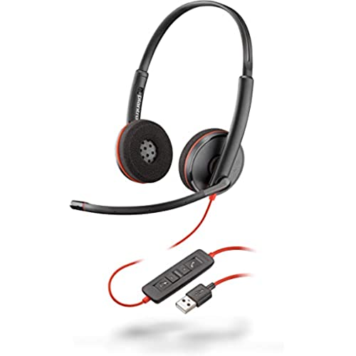 Poly Blackwire C3220 Wired USB-A Stereo Headset