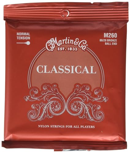MARTIN Classical Guitar Strings (M260), 80/20 Bronze