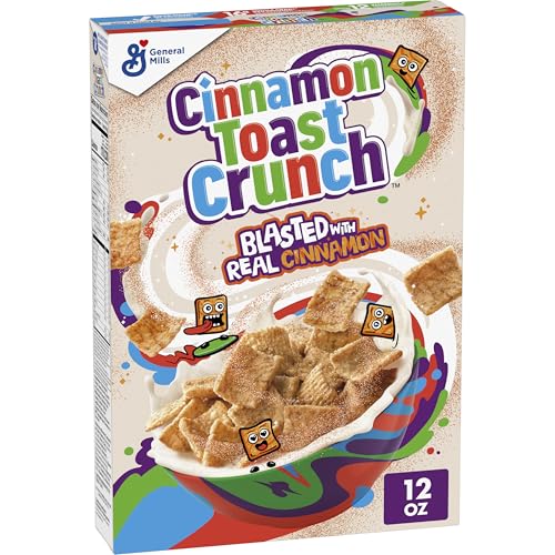Cinnamon Toast Crunch Breakfast Cereal Crispy Cinnamon Cereal 12 Oz