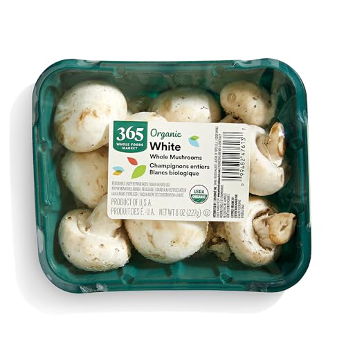 Organic Whole White Mushrooms, 8 oz