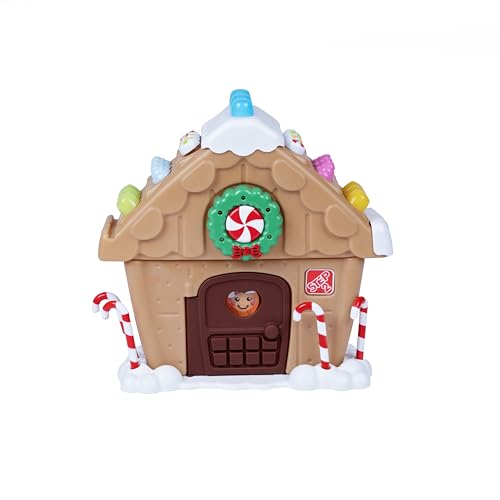 Step2 My First Gingerbread House, Kids Interactive Christmas Toy, Includes 20 Piece Toy Accessories to Decorate, Made of Durable Plastic, For Toddlers 1+ Years Old