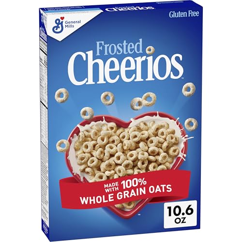 Frosted Cheerios, Heart Healthy Gluten Free Breakfast Cereal, Made with Whole Grain Oats, 10.6 oz