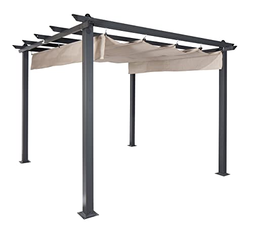Coolaroo Aurora Patio Shade Pergola Wallet-Friendly A more affordable pergola made from aluminum,
