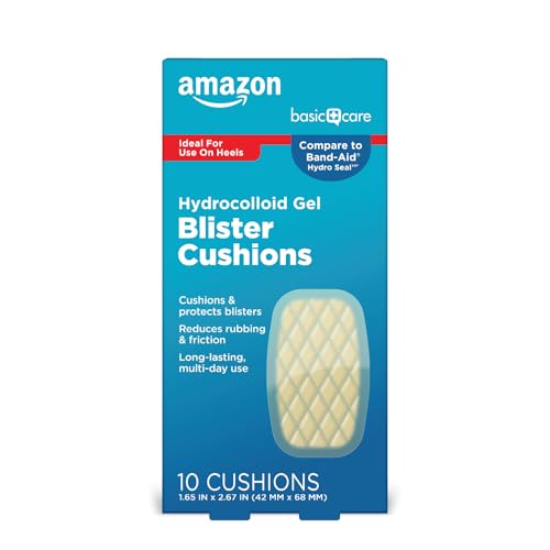 Amazon Basic Care Extreme Hydrocolloid Gel Blister Cushion Bandages, 1.65 in x 2.67 in, 10 ct