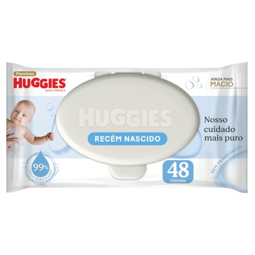 Lenços Umedecidos Huggies Recém Nascido Pack com 4 - 192 Unidades.
