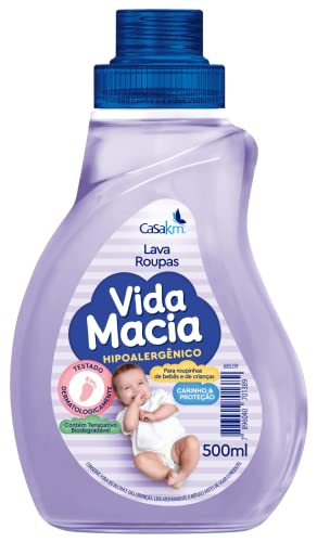 Casa Km Lava Roupas Líquido Vida Macia 500Ml