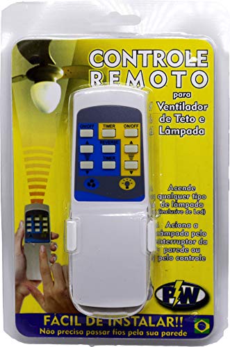Controle Remoto Ventilador de Teto Universal PW