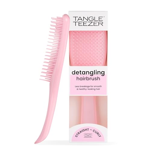 Tangle Teezer Ultimate Detangler Brush for Wet & Dry Hair, Eliminates Knots & Reduces Breakage for All Hair Types, Millennial Pink
