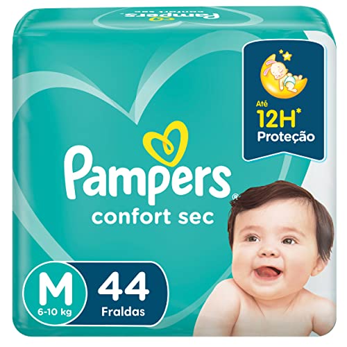 Fralda Pampers Confort Sec Tamanho M 44 Unidades