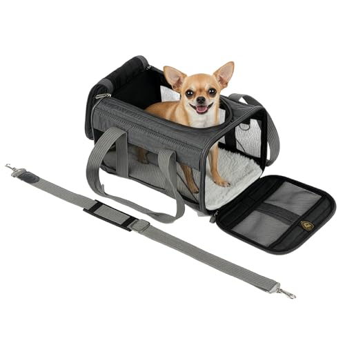 Sherpa Original Deluxe Travel Pet Carrier Small Charcoal Gray Airline Approved