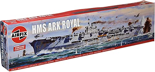 🔥 STARKER PREIS (-37%) Airfix HMS Ark Royal Flugzeugträger-Modellbausatz