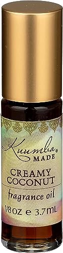 Kuumba Made Creamy Coconut Fragrance Oil Roll-On 0.13 fl oz (3.7ml) | Rollerball Perfume | Alcohol Free