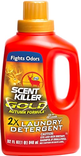 Wildlife Research Center Scent Killer Gold Autumn Formula Odor Eliminator Laundry Detergent for Hunting Gear, 32 Fluid Ounces