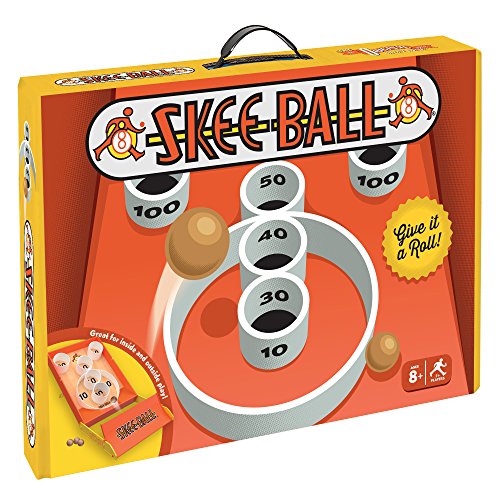 Buffalo Games Skee-Ball | Portable-Sized Classic Arcade Roll and Score Game for Kids, Adults & Families | Play Outdoor or Indoor