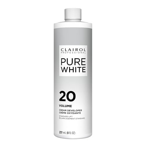 Clairol Professional Pure White 20 volume Crème Developer, 16 oz (Pack of 1)