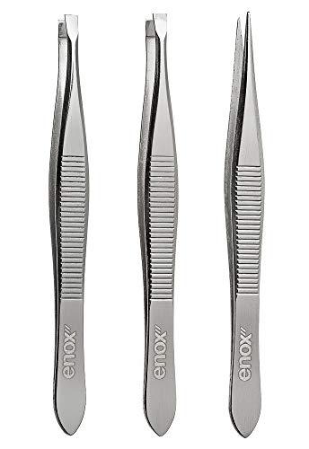 Trio De Pinças Enox Prata