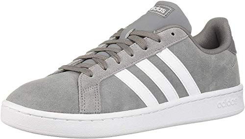 adidas men's grand court shoes white and trace blue