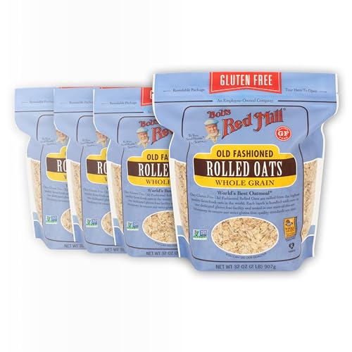 Bobs Red Mill Gluten Free Old Fashioned Rolled Oats 32oz Pack Of 4