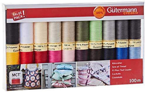 (-34%) Gütermann Nähgarn, 20 Farben, 20x 100m, 2000
