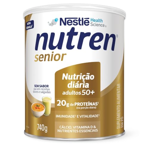 Nutren Senior - Suplemento Alimentar, sem sabor em pó, 740g