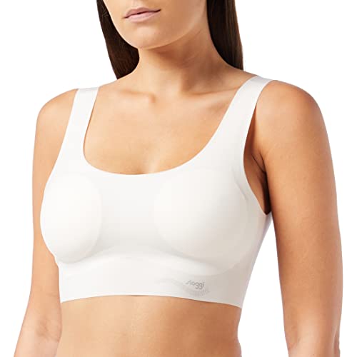(-41%) Sloggi Damen BH ZERO Feel Top EX, ohne Bügel, Gepolstert, Pull-On, XS, Angora
