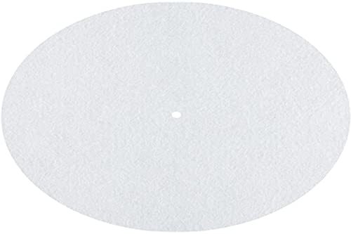 DynaVox PM2 Turntable Cover for Turntable - Anti-Static Felt - 30cm Diameter - White