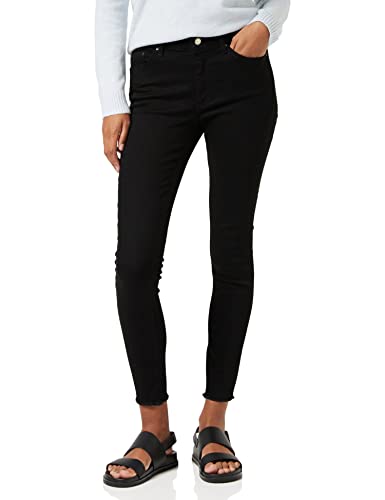 (-25%) ONLY NOS Damen Skinny Skinny Jeans onlBLUSH MID SK ANK RAWJNS REA2343 NOOS 15167313, Gr. XL/32 (Herstellergröße: XL), Schwarz (Black Denim)