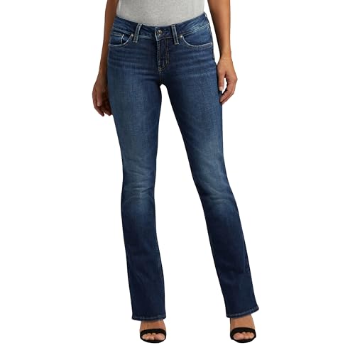 Silver Jeans Co. Suki Mid Rise Curvy Fit Slim Bootcut Jeans