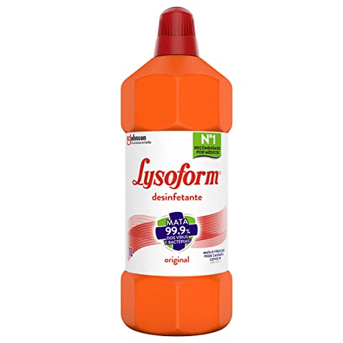 Lysoform Original, Desinfetante Líquido, Limpeza Pesada e Eficiente,1L