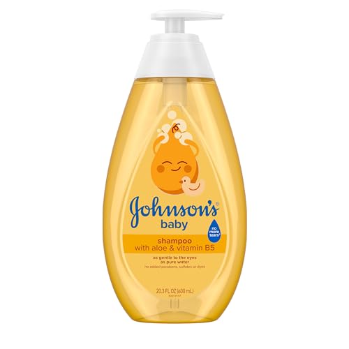 Johnson's Baby Shampoo with Tear-Free Formula, Shampoo for Baby's Delicate Scalp & Skin, Gently Washes Away Dirt & Germs, Paraben-, Phthalate-, Sulfate- & Dye-Free, 20.3 fl. oz