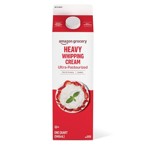Amazon Grocery, Heavy Whipping Cream, Ultra-Pasteurized, 32 Fl Oz (Previously Amazon Fresh, Packaging May Vary)