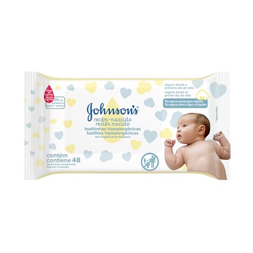 Lenços Umedecidos JOHNSON'S® Baby Recém Nascido | 48 unidades