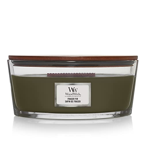 Woodwick Ellipse Scented Candle Frasier Fir Scented Up to 50 Hours Burn Time Great for Any Home Decoration or Holiday Gift Ideas 16oz