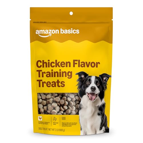 Amazon Brand – Wag Chicken Flavor Training Treats for Dogs, 2 lb. Bag (32 oz)