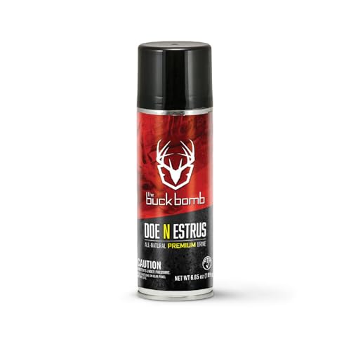 Hunters Specialties Buck Bomb Natural Doe 'N Estrus Aerosol Scent | Deer Buck Lure Hunting Primetime Scent Attractant for Hunting, 6.65 Oz (189 g.)