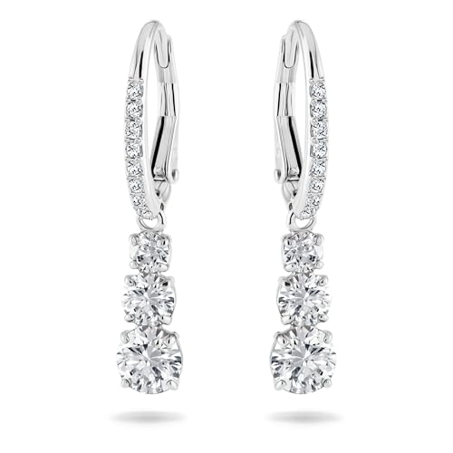(-30%) Swarovski Stilla Attract Trilogy Ohrringe, Weiss, Rhodiniert