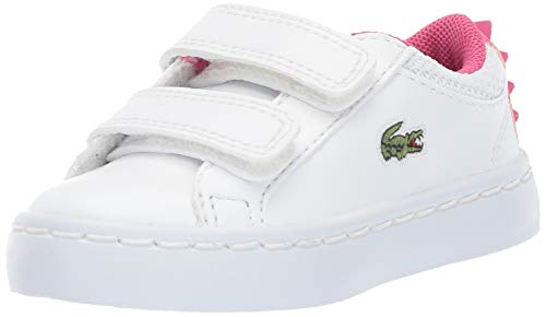 Lacoste Kid's Straightset 119 1 Sneaker, White/Dark Pink, 10. Medium US  Toddler | Pricepulse