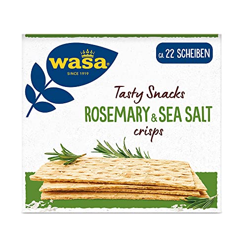 ⚡ BLITZDEAL (-50%) Wasa Knäckebrot Tasty Snacks Crisp Rosmarin, 10er Pack (10 x 190g)