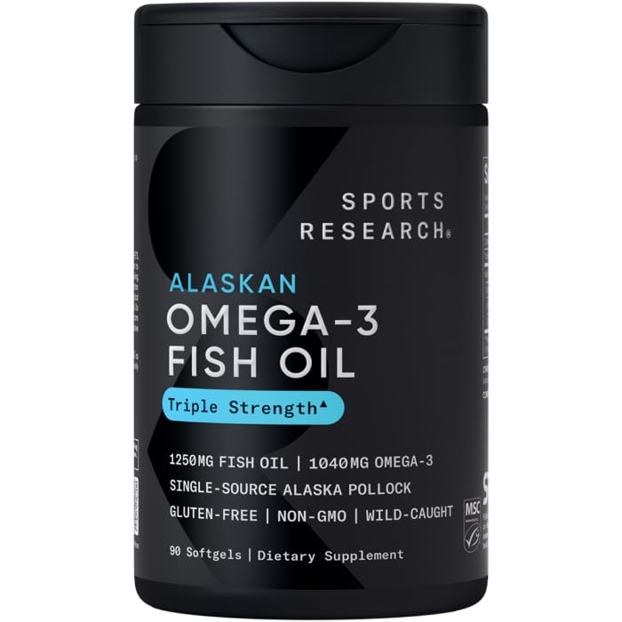 Sports Research Triple Strength Omega-3 Fish Oil