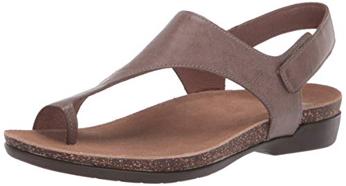 Dansko Reece Sandal for Women – Memory Foam and Cork Footbed for Comfort and Arch Support – Lightweight Rubber Outsole for Long-Lasting Wear Stone 8.5-9 M US