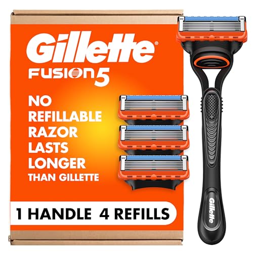 Gillette Fusion5 Men's Razor w/ 4 Blade Refills for $17 + free shipping w/ Prime