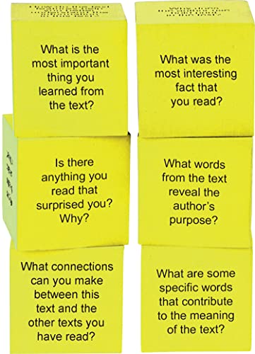 Teacher Created Resources Foam Nonfiction Comprehension Cubes (TCR20703) : Toys & Games
