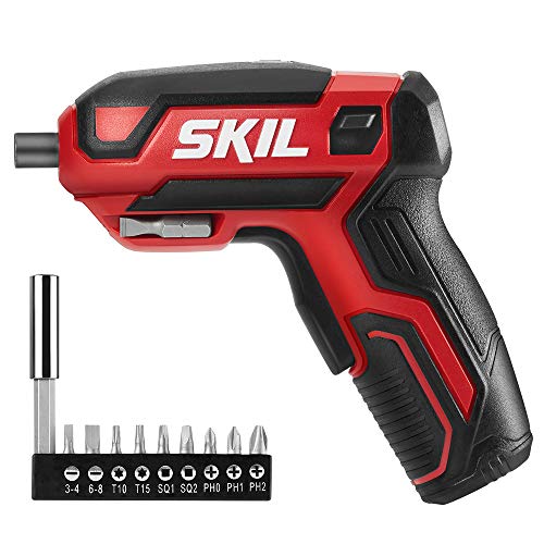 SKIL SD561801 Rechargeable 4V Cordless Screwdriver 9-Piece Bit Set