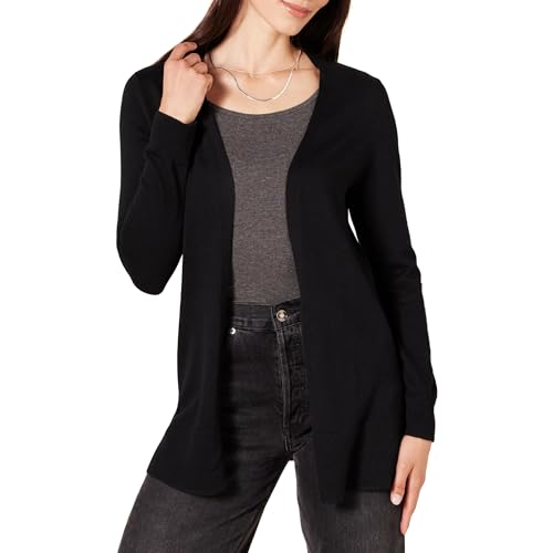 Amazon Essentials Women's Lightweight Open-Front Cardigan Sweater (Available in Plus Size), Black, XX-Large