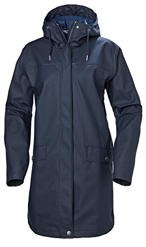 🔥 STARKER PREIS (-64%) Helly Hansen Damen Moss Rain Coat Jacke, 597 Navy, M EU