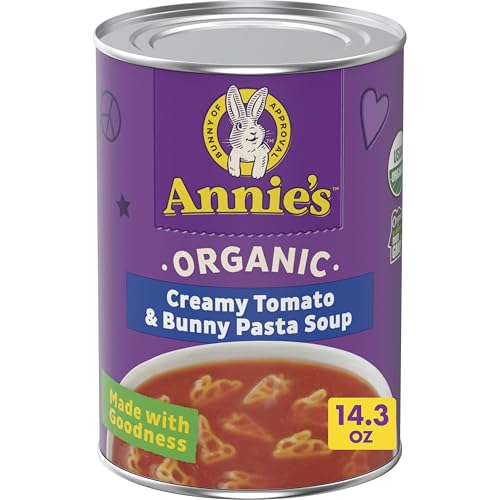 Annie’s Creamy Tomato and Bunny Pasta Canned Soup, Ready To Serve, 14.3 oz