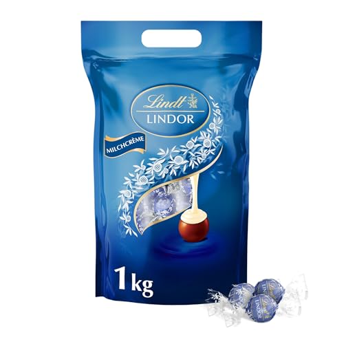 (-30%) Lindt Schokolade | LINDOR Kugeln Doppelmilch, 1kg Beutel, Großpackung