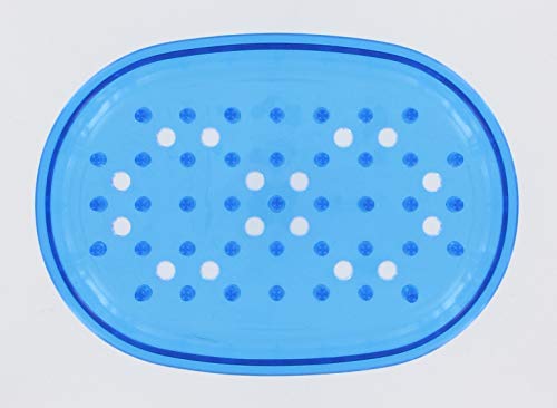 🔥 STARKER PREIS (-35%) Fackelmann 521471 Seifenschale aus Kunststoff, Weiß, Transparent, Blau, Grau, 12,7 x 9 cm
