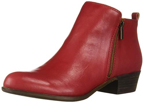 Lucky Brand Women's Basel Ankle Bootie, Garnet, 9