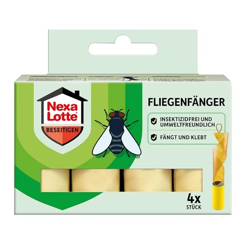 (-57%) Nexa Lotte Fliegenfänger 4 Stück zum Bekämpfen von Fliegen mit hoher Klebekraft und Lockwirkung
